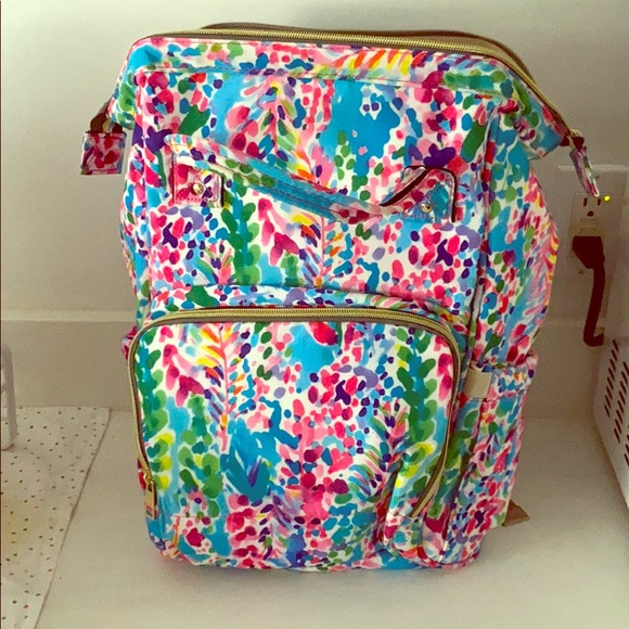 lilly inspired diaper backpack